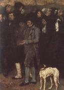 Gustave Courbet Interment painting
